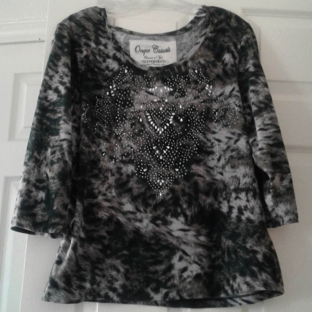 Rhinestone Top LRG